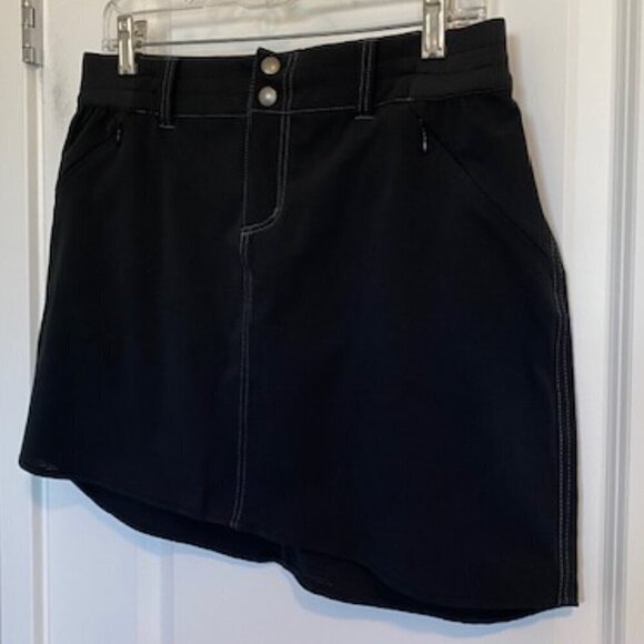 KUHL Strattus Stretch Mini Skort Skirt Black 6 - Picture 3 of 14